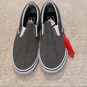 Classic slip-on vans herringbone